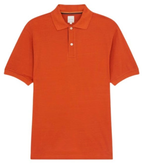 Paul Smith Oranje Artist Stripe Polo Shirt Paul Smith , Orange , Heren - Xl,M