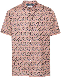 Paul Smith Short Sleeve Shirts Paul Smith , Pink , Heren - Xl,L,M,S