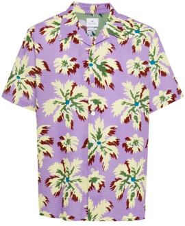 Paul Smith Short Sleeve Shirts Paul Smith , Purple , Heren - L,M