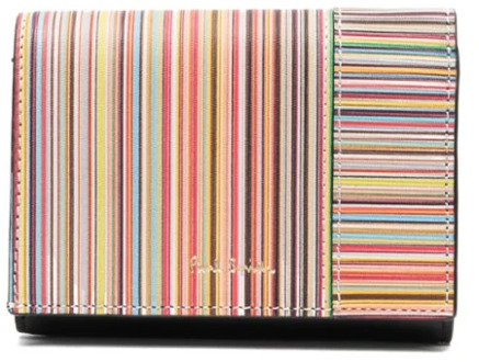 Paul Smith Signature Stripe Mini Trifold Portemonnee Paul Smith , Multicolor , Dames - ONE Size