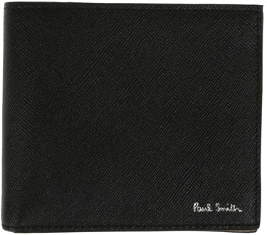 Paul Smith Stijlvolle Mini Print Leren Portemonnee Paul Smith , Black , Heren - ONE Size