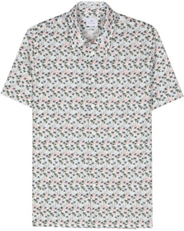 Paul Smith Witte Palmboomprint Overhemd Paul Smith , Multicolor , Heren - Xl,L,M,S