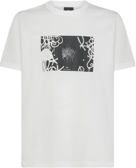 Paul Smith Witte T-shirts en Polos Paul Smith , White , Heren - Xl,L,M,S
