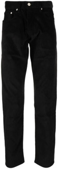 Paul Smith Zwarte Straight-Leg Jeans met Middelhoge Taille Paul Smith , Black , Heren - W30