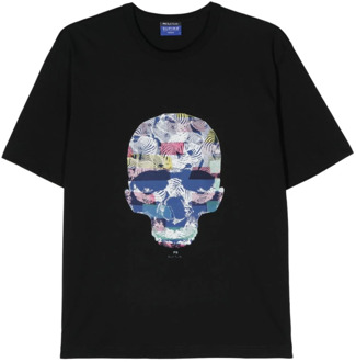 Paul Smith Zwarte T-shirt met Skull Print Paul Smith , Black , Heren - 2Xl,Xl,L,M,S