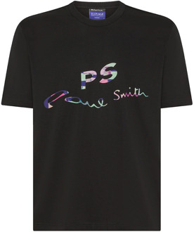 Paul Smith Zwarte T-shirts en Polos Paul Smith , Black , Heren - L,M,S