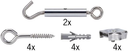 Paulmann "2 Stuks  Wire System Light&Easy span-/montageset, niet-ge�soleerd,chroom metaal 17803"