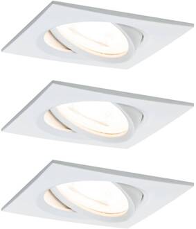 Paulmann 93490 Nova Inbouwlamp Set van 3 stuks LED LED 19.5 W Wit (mat)