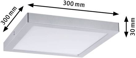 Paulmann Abia LED paneel 4.000K hoekig 30cm chroom mat chroom, wit
