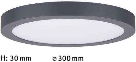 Paulmann Abia LED paneel Ø 30cm 2.700K donkergrijs