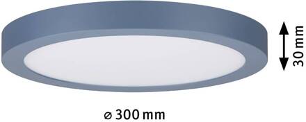 Paulmann Abia LED paneel Ø 30cm 2.700K grijsblauw