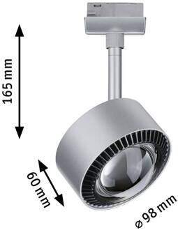 Paulmann Aldan 230V-railsysteem lamp URail LED vast ingebouwd 9 W LED Chroom (mat), Zwart