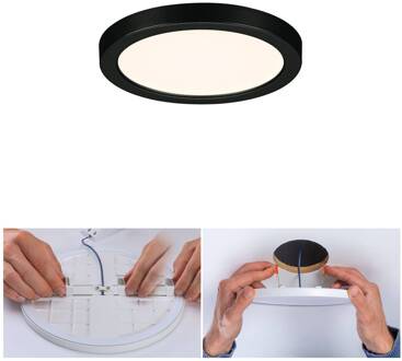 Paulmann Areo LED paneel rond zwart 3000K Ø11,8cm zwart, wit