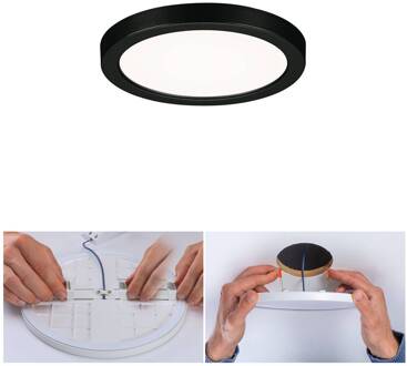 Paulmann Areo LED paneel rond zwart 4000K Ø11,8cm zwart, wit