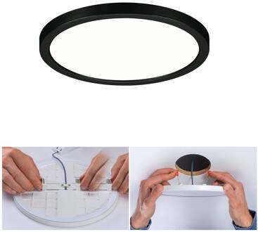 Paulmann Areo LED paneel rond zwart 4000K Ø17,5cm zwart, wit
