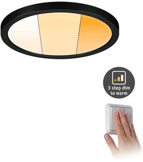 Paulmann Areo Paneel dimtowarm rond zwart Ø17,5cm zwart, wit