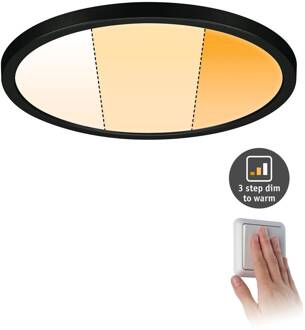 Paulmann Areo Paneel dimtowarm rond zwart Ø23cm zwart, wit