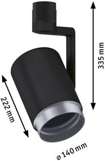 Paulmann Asthene URail Spot zwart mat