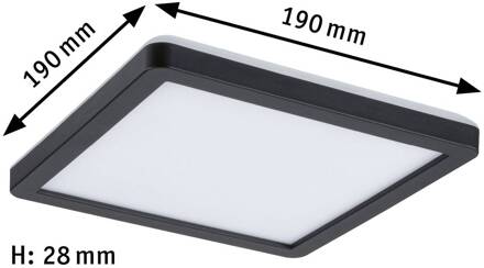 Paulmann Atria Shine Paneel on/off black 840 19x19 zwart