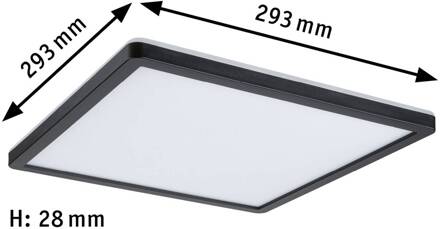 Paulmann Atria Shine Paneel on/off black 840 29x29 zwart