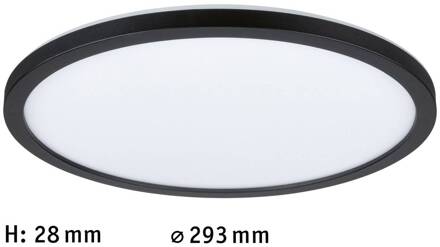 Paulmann Atria Shine Paneel on/off black 840 Ø29cm zwart