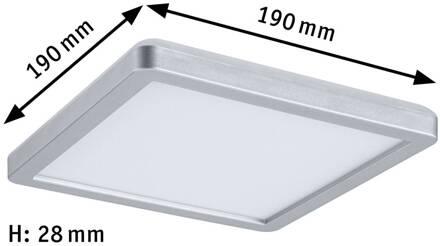 Paulmann Atria Shine Paneel on/off chroom 840 19x19