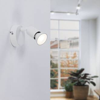 Paulmann Carolina wandspot wit, 1-lamp mat wit