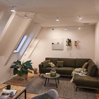 Paulmann Circle LED kabelsysteem 5-lamps chroom mat chroom