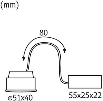 Paulmann Coin Base LED inbouwspot 100° 5W 3.000K opaal