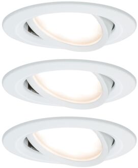 Paulmann Coin Slim LED Inbouwspots - 3 stuks - Dimbaar - Wit