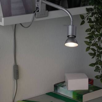 Paulmann Finja klemlamp, chroom mat chroom