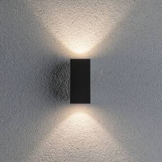 Paulmann Flame buitenwandlamp 2lp 12,8cm antraciet