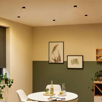 Paulmann Gil LED inbouw zwart mat/goud matzwart, goud