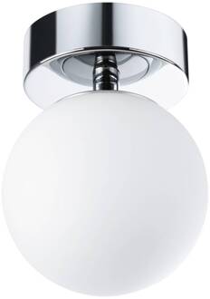 Paulmann Gove LED plafondlamp 1-lamp chroom 5W chroom, wit gesatineerd