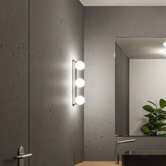 Paulmann Gove wandlamp IP44 G9 3-lamps chroom chroom, wit gesatineerd