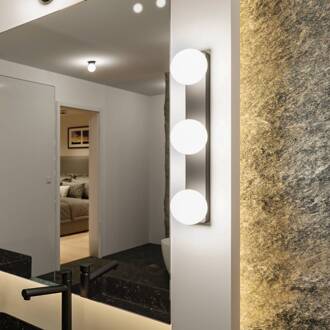 Paulmann Gove wandlamp IP44 G9 3-lamps zwart zwart mat, wit gesatineerd