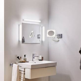 Paulmann HomeSpa Luno LED spiegellamp, 40 cm wit, aluminiumkleurig