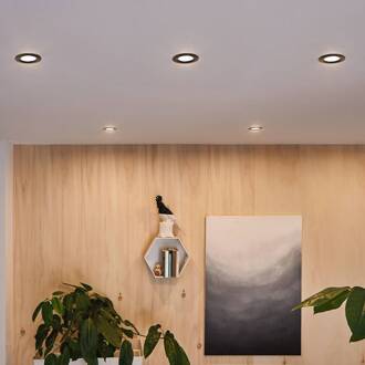 Paulmann inbouwlamp Nova Plus zwart Ø 9 cm GU5.3/GU10 IP65 zwart mat