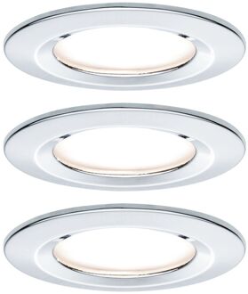 Paulmann Inbouwspot Led Nova 3-stapdim Chroom 3x6,5w