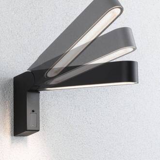 Paulmann Ito buitenwandlamp verticaal met sensor antraciet