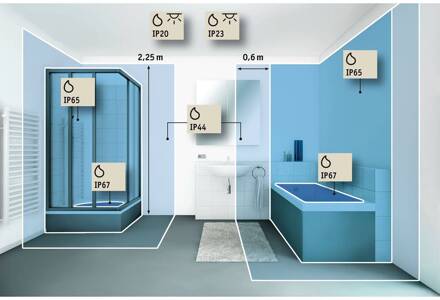 Paulmann Jora LED-cosmeticaspiegel, IP44 met schakelaar, zilver chroom, wit, spiegel