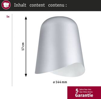 Paulmann lampenkap U-rail Alvaro wit/chroom DecoSystems wit mat, chroom mat