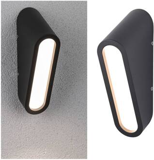 Paulmann LED buiten wandlamp Cliff antraciet