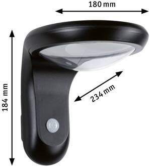 Paulmann LED buiten wandlamp Diskola, sensor, antraciet