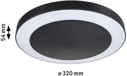 Paulmann LED buitenlamp Circula, antraciet, sensor, IP44