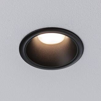 Paulmann LED inbouwlamp Cole Coin zwart Ø9cm IP44 dimbaar 3-pack