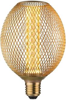 Paulmann LED MetallicGlow Globe Spiraal E27 messing