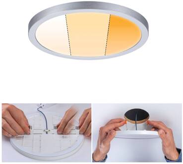 Paulmann LED panel Aero dimtowarm rond chroom 17,5