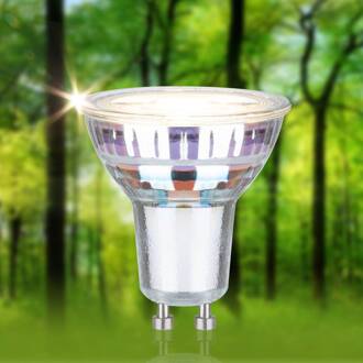 Paulmann LED reflectorlamp GU10, 2,5 W, 3.000 K, 450 lm, 100° zilver