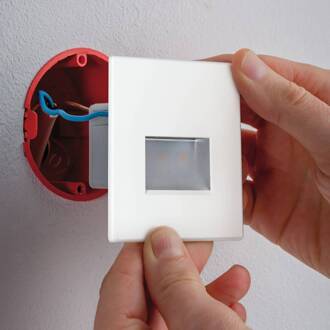 Paulmann LED wand inbouwlamp EDGE, wit wit mat